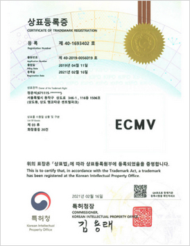 Certificate of Trademark registration